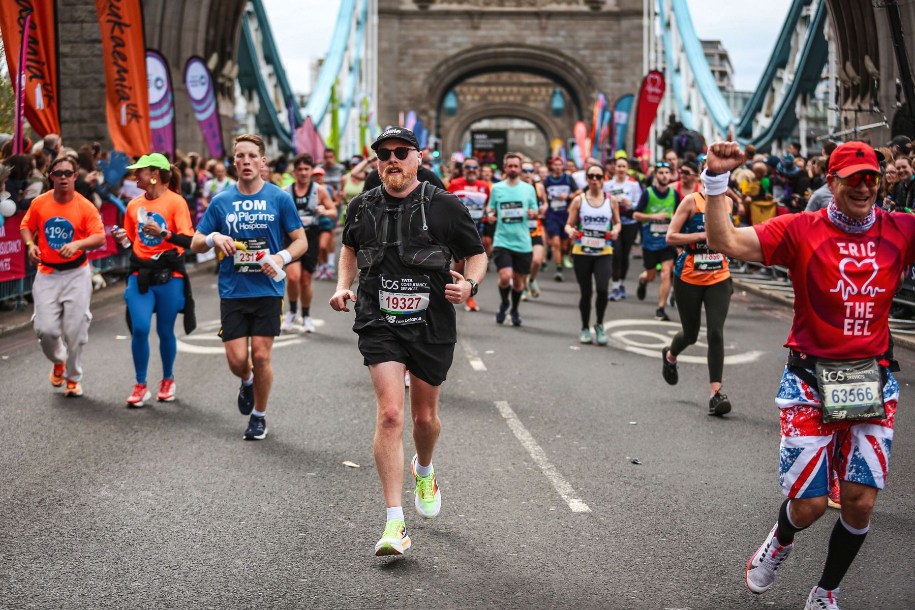 Me running the 2024 London Marathon.