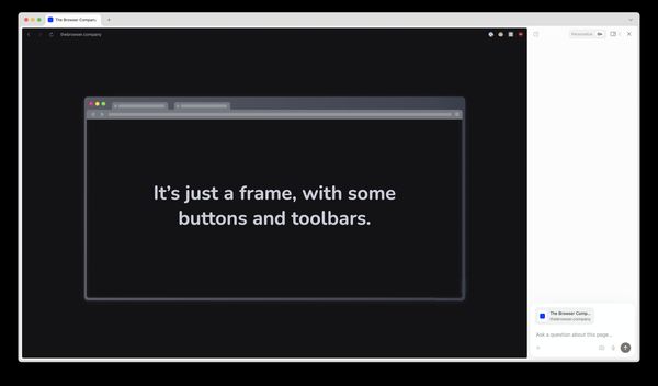 Dia open to The Browser Company's current website